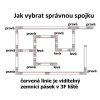L spojka pre vstavanú 3F lištu