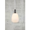 Závesný luster z opálového skla Alton pre žiarovku E27 ø23cm