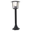 Čierna záhradná lampa Taverna pre žiarovku E27 60cm