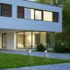Čierne záhradné LED stĺpikové svietidlo Odiel náklopné 12W IP44 80cm