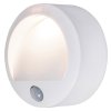 Biele schodiskové LED svietidlo s pohybovým čidlom Amarillo 1,5W IP44