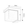 Biele fasádne LED svietidlo Andelle 10W IP54