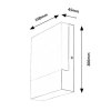 Biele fasádne LED svietidlo Gimone 10W IP44