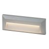 Sivé schodiskové LED svietidlo Pueblo 1,6 W IP65