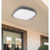 Antracitové stropné LED svietidlo Austin 250x250mm 20W IP65