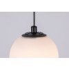 SMART TUYA Čierne lištové závesné LED svietidlo 100mm LiTrack Pend 1F 5W CCT