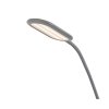 Sivá stojacia LED lampa Adelmo 10W CCT