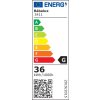 Chrómové stropné LED svietidlo Oscar okrúhle 530mm 36W