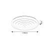 Biele stropné LED svietidlo Katina 380mm 24W