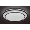 Strieborné stropné LED svietidlo Lupita 490mm 40W CCT s DO