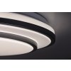 Strieborné stropné LED svietidlo Lupita 490mm 40W CCT s DO