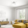 Strieborné stropné LED svietidlo Nayara 510mm 40W