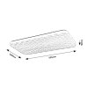 Biele stropné LED svietidlo Eldrick obdĺžnikové 330x635mm 36W
