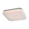 Biele stropné LED svietidlo Lowar hranaté 240x240mm 12W IP44 CCT