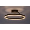 Čierne stropné LED svietidlo Isaure 400mm 24W CCT