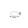 Biele stropné LED svietidlo Pavel okrúhle 293mm 18W