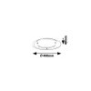 Biele stropné LED svietidlo Lorna okrúhle 400mm 18W