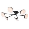 Čierne stropné LED svietidlo Madi 570mm 24W