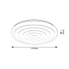 Biele stropné LED svietidlo Katina 475mm 36W CCT s DO