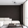 Čierne stropné LED svietidlo Ludano 410x460mm 40W RGB+CCT s DO