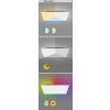 Biele stropné LED svietidlo Faramir 400x400mm 24W RGB+CCT s DO