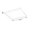 Biele stropné LED svietidlo Faramir 400x400mm 24W RGB+CCT s DO