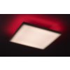 Biele stropné LED svietidlo Faramir 400x400mm 24W RGB+CCT s DO