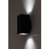 Čierne fasádne LED svietidlo Urfa Cube 18W IP65 CCT
