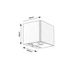 Antracitové fasádne LED svietidlo Hallstatt 10W IP54