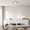 SMART WIFI Čierne stropné LED svietidlo Arild 500x500mm 48W RGB+CCT s DO