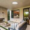 Biele stropné LED svietidlo Lowar s pohybovým čidlom okrúhle 350mm 24W IP44 s DO