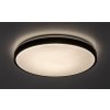 Čierne stropné LED svietidlo Samira okrúhle 420mm 48W IP44