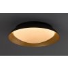 Čierno-zlaté stropné LED svietidlo Hafsa 300mm 20W