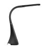 LED stolová lampa 6W s displejom čierna - VYSTAVENÝ VZOROK