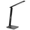 LED stolová lampa 9W s displejom čierna - VYSTAVENÝ VZOROK BEZ OBALU