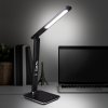 LED stolová lampa 9W s displejom čierna - VYSTAVENÝ VZOROK BEZ OBALU
