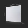 Biely podhľadový LED panel 600 x 600mm 40W 120lm/W