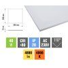 Biely podhľadový LED panel 600 x 600mm 40W 120lm/W