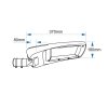 LED street light 60W rozmery