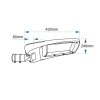 LED street light 100W rozmery