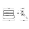 LED stadium light Philips 500W 4