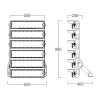 LED stadium light Philips 1500W 4