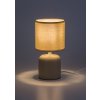 Béžová stolná lampa Daphni pre žiarovku E14
