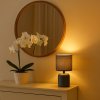 Modrá stolná lampa Daphni pre žiarovku E14