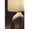 Biela stolná lampa Sylira pre žiarovku E14