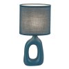 Modrá stolná lampa Sylira pre žiarovku E14