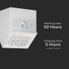 Biele LED fasádne solárne LED svietidlo s pohybovým čidlom 2,5W IP65 CCT