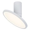 Biele stropné LED svietidlo Ovidia 200mm 20W polohovateľné