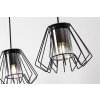 Čierny závesný luster Emerencia pre žiarovku 3x E27