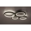 Čierne stropné LED svietidlo Aranis 590mm 40W CCT s DO
